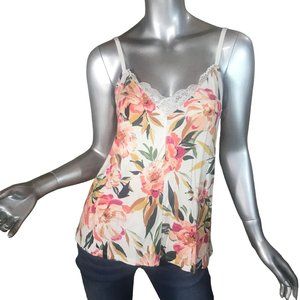 Stars Above Medium Floral Lace Stretch Cami Tank Top
